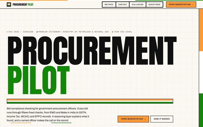 Procurement Pilot: Bid Compliance – screenshot 2