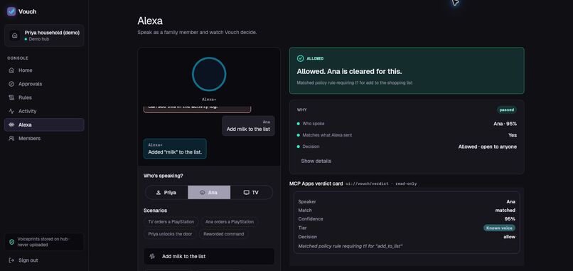 Vouch: Household permissions for Alexa+ – screenshot 2