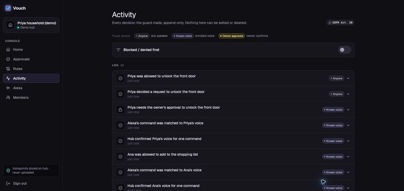 Vouch: Household permissions for Alexa+ – screenshot 4