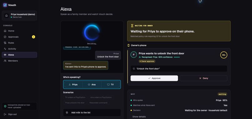 Vouch: Household permissions for Alexa+ – screenshot 5