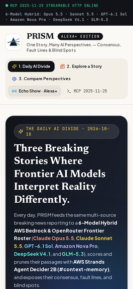 PRISM: One Story. Many AI Perspectives. – screenshot 1