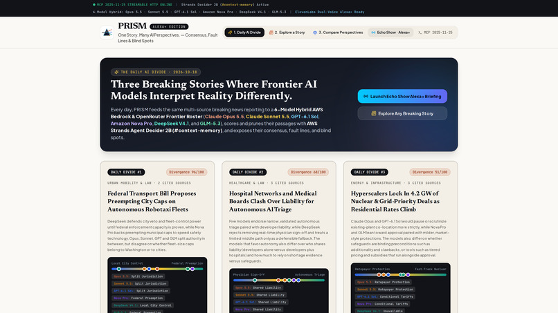 PRISM: One Story. Many AI Perspectives. – screenshot 3