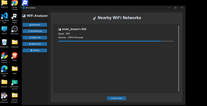 Wifi-Analyser – screenshot 1