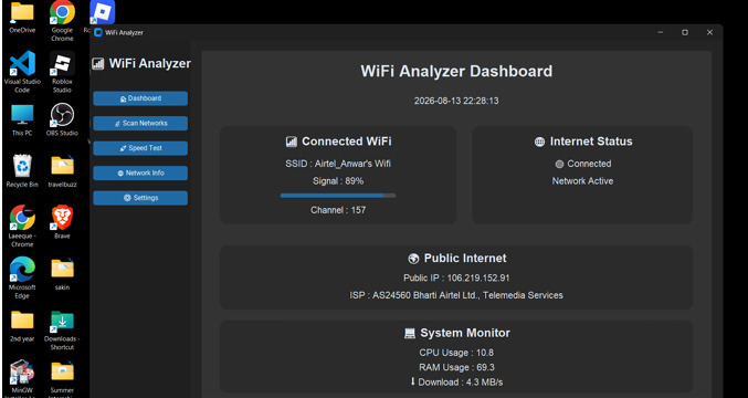 Wifi-Analyser – screenshot 2