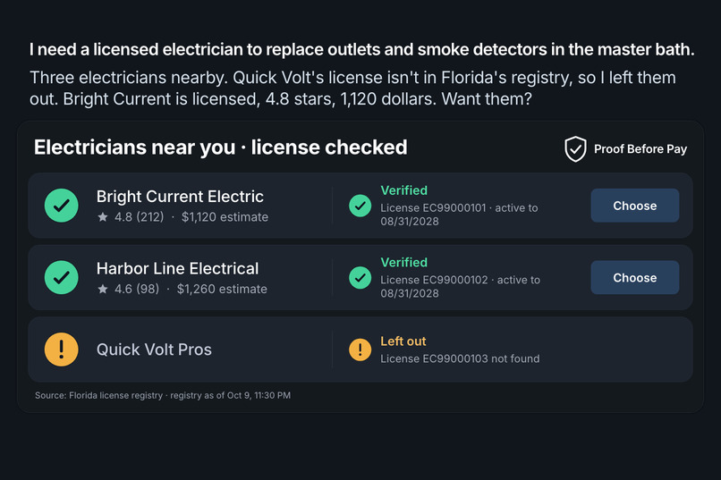 Proof Before Pay – screenshot 2