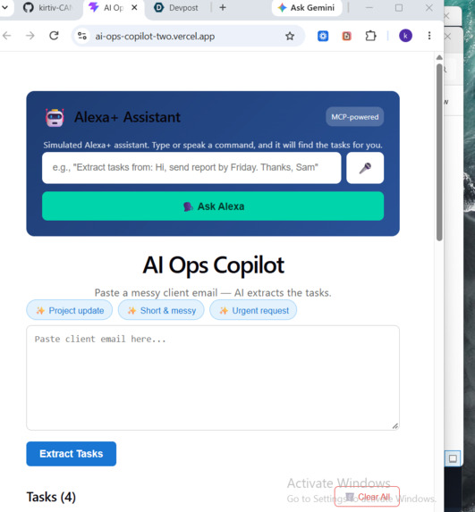 AI Ops Copilot – screenshot 1