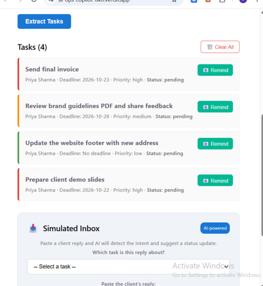 AI Ops Copilot – screenshot 3