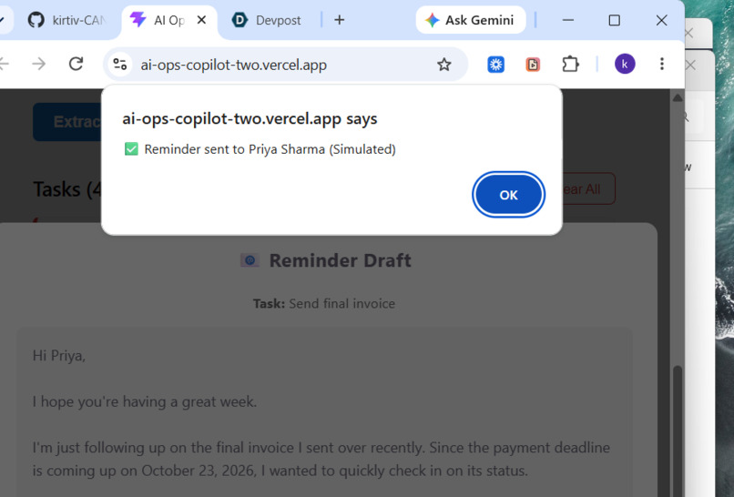 AI Ops Copilot – screenshot 5