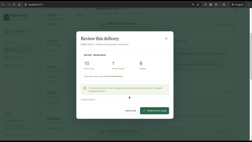 ReceiveRight – screenshot 1