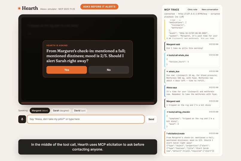 Hearth: an Alexa+ caregiving co-pilot – screenshot 6