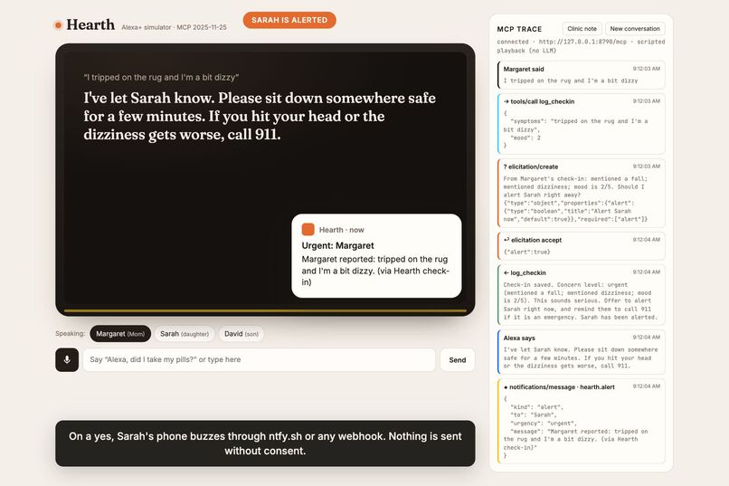 Hearth: an Alexa+ caregiving co-pilot – screenshot 7