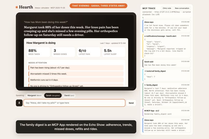 Hearth: an Alexa+ caregiving co-pilot – screenshot 13