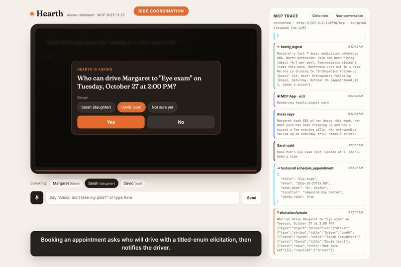 Hearth: an Alexa+ caregiving co-pilot – screenshot 14