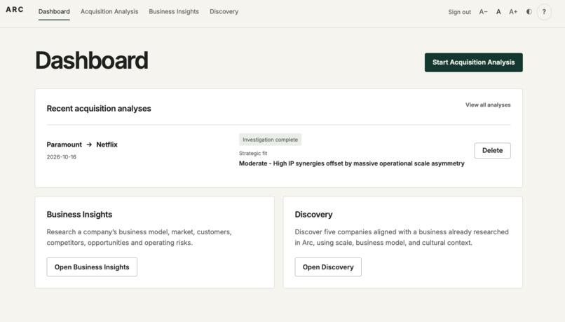 Arc – screenshot 1