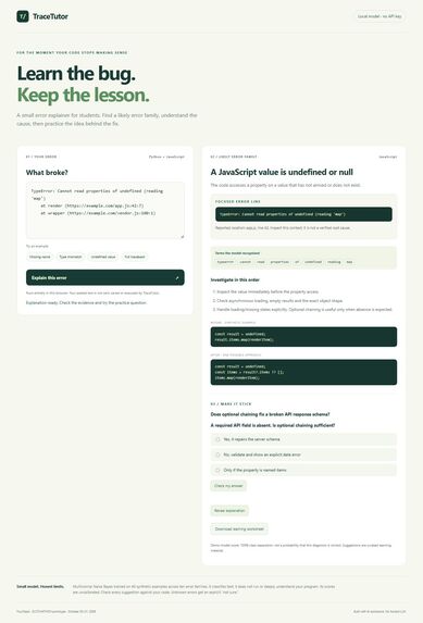 TraceTutor – screenshot 3