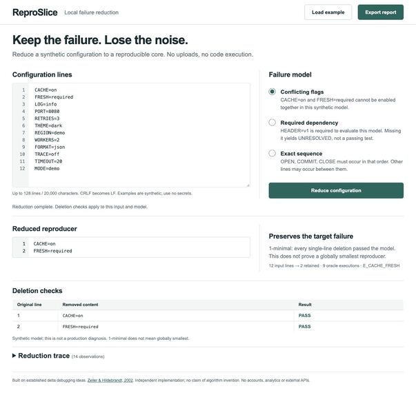 ReproSlice – screenshot 1