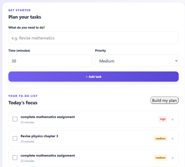 DayWise – AI-Powered Smart Daily Planner – screenshot 2
