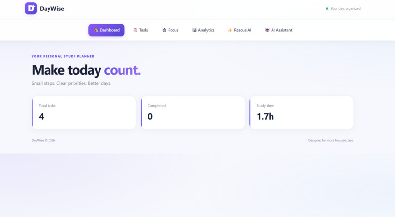 DayWise – AI-Powered Smart Daily Planner – screenshot 4