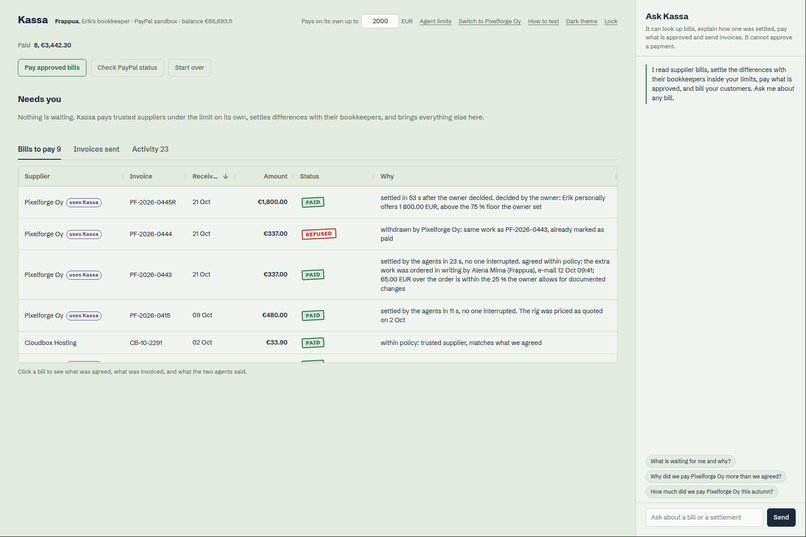 Kassa – screenshot 1
