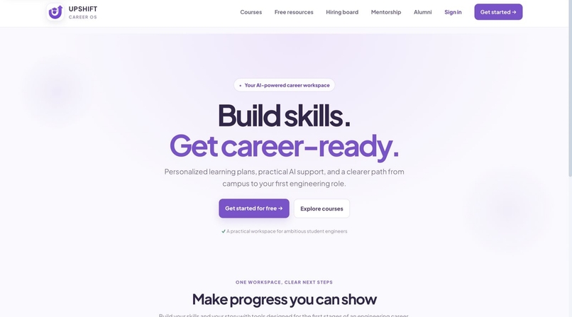 Upshift career ai – screenshot 1