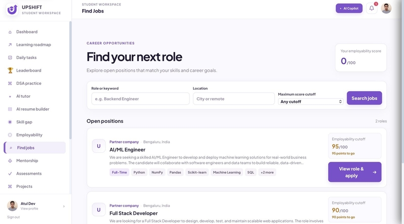 Upshift career ai – screenshot 12