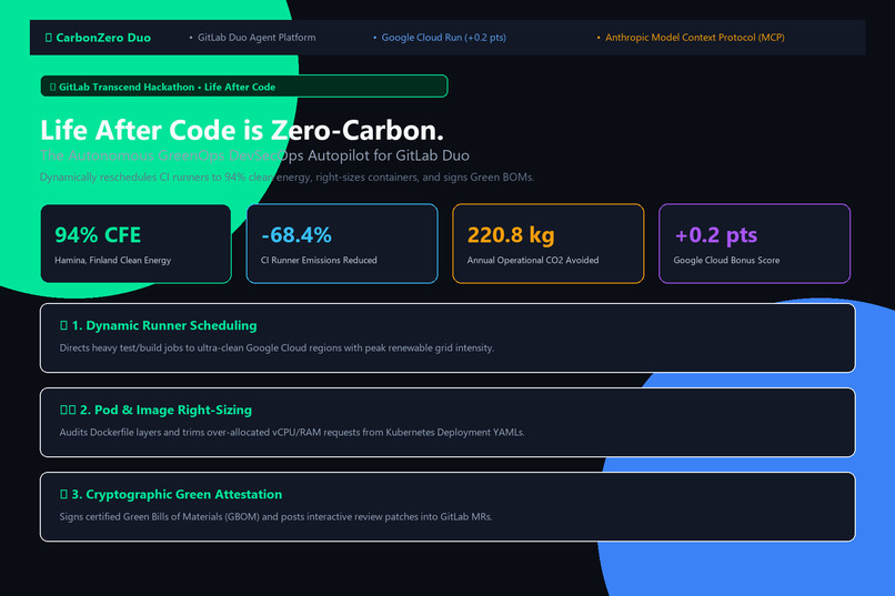 CarbonZero Duo: The GreenOps DevSecOps Autopilot – screenshot 2