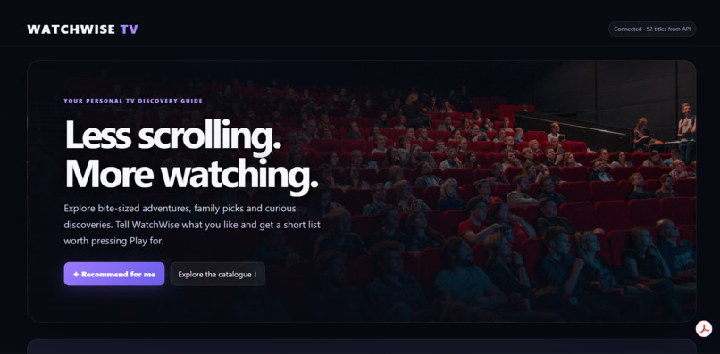 WatchWise-TV – screenshot 1