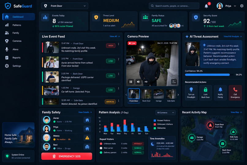SafeGuard — AI Threat Intelligence for Ring – screenshot 1