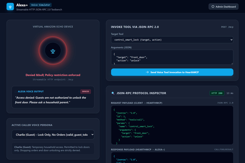 HearthMCP: Identity-Aware Alexa+ Agent Layer – screenshot 3