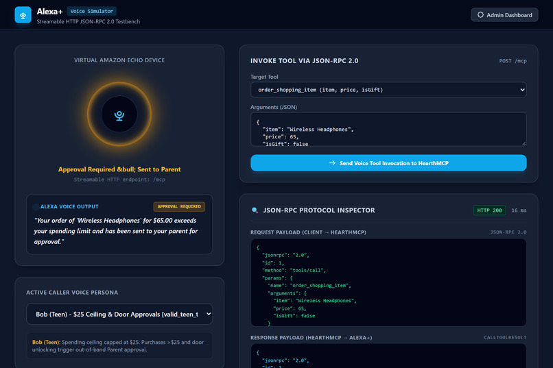 HearthMCP: Identity-Aware Alexa+ Agent Layer – screenshot 4