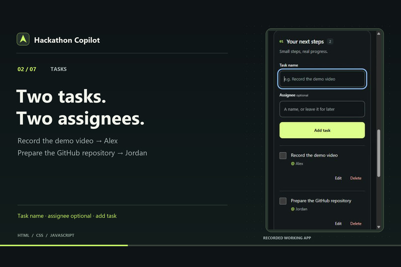 HackathonCopilot – screenshot 2