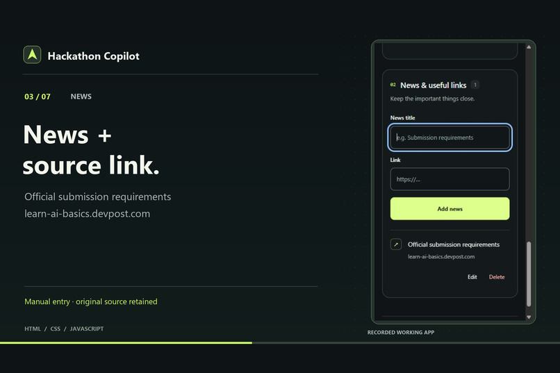 HackathonCopilot – screenshot 3