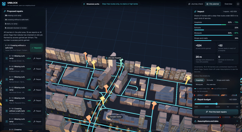 UNBLOCK - Accessibility Infrastructure Intelligence – screenshot 3