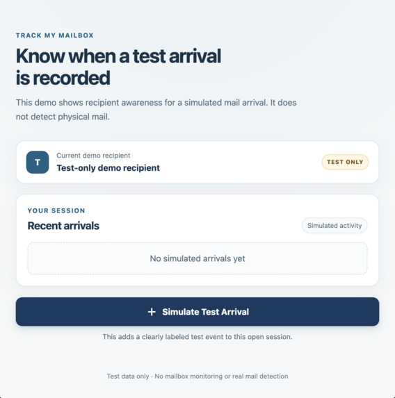 Track My Mailbox (TMM) | TMM_mvp Version 2 – screenshot 2