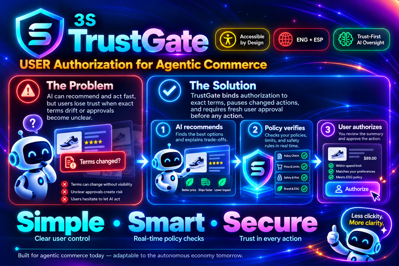 3S TrustGate — USER Authorization for Agentic Commerce – screenshot 1
