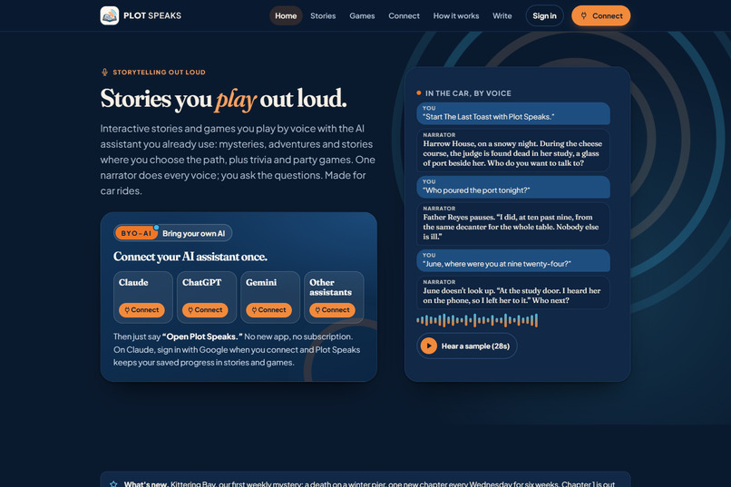 Plot Speaks – screenshot 1