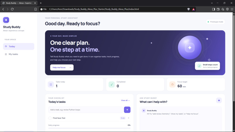 Study_Buddy_Alexa_Plus – screenshot 1
