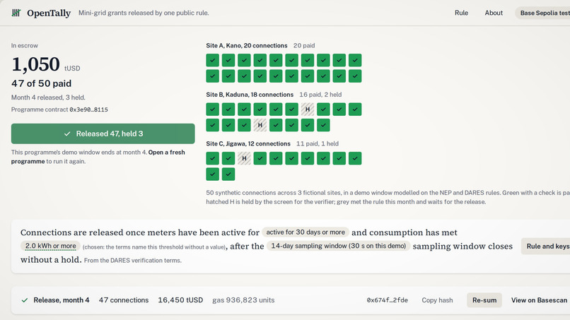 OpenTally – screenshot 1
