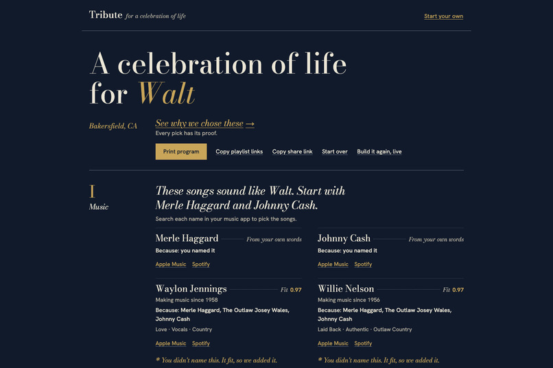 Tribute – screenshot 3