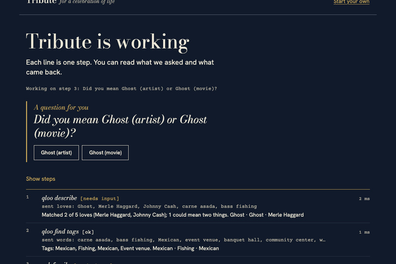 Tribute – screenshot 5