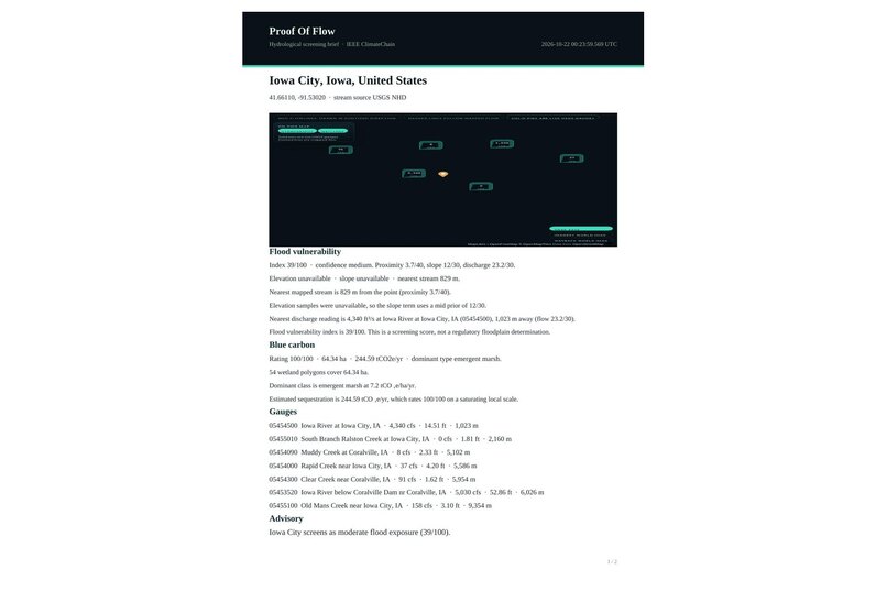 Proof of Flow – screenshot 1