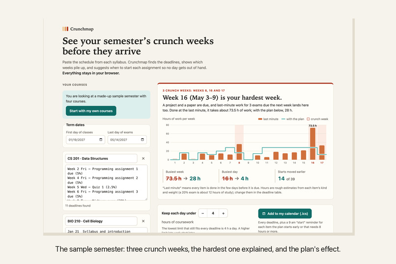 Crunchmap – screenshot 1