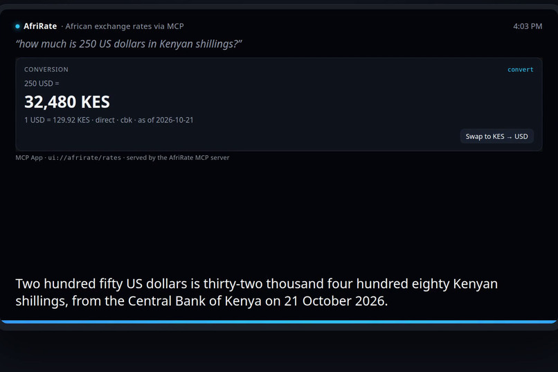 AfriRate MCP – screenshot 1