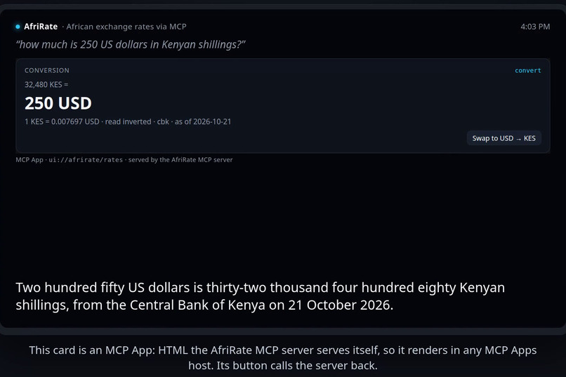 AfriRate MCP – screenshot 2