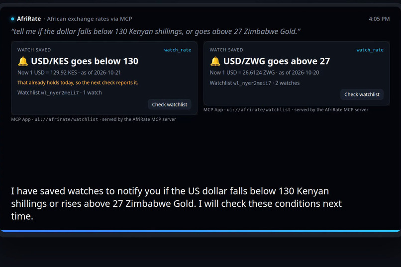 AfriRate MCP – screenshot 4