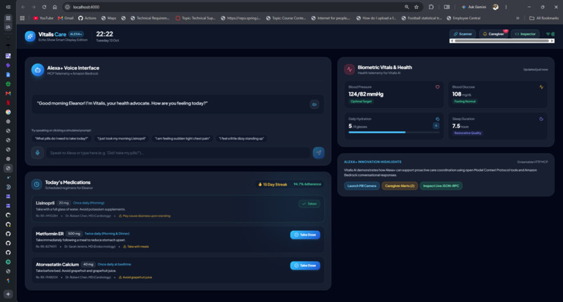 Vitalis AI: Autonomous Eldercare for Alexa+ – screenshot 1