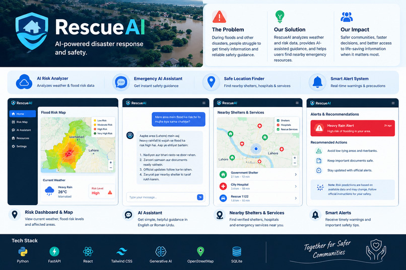 RescueAI: AI-powered disaster response and safety. – screenshot 1