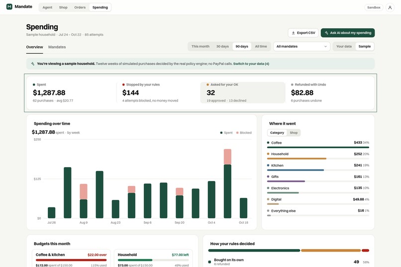 Mandate - Agentic Shopping with PayPal – screenshot 10