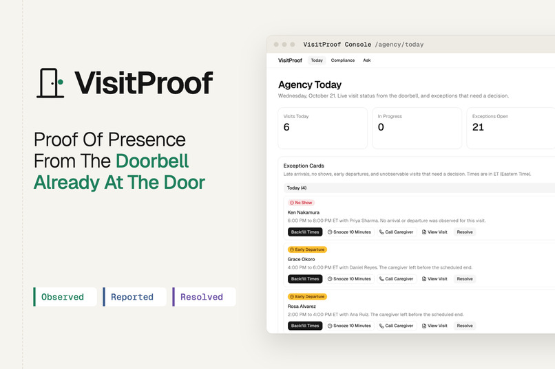 VisitProof – screenshot 1