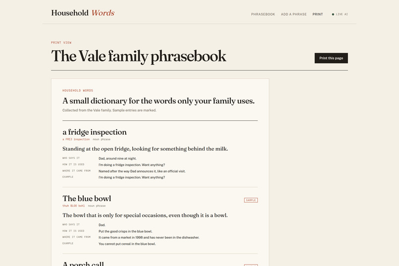 Household Words – screenshot 6